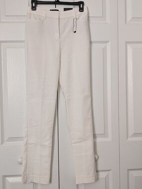 Express White Straight-Leg Women’s Dress Pants